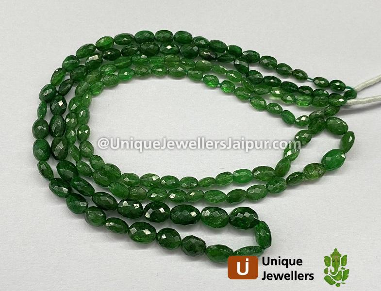 Tsavorite Faceted Oval Beads